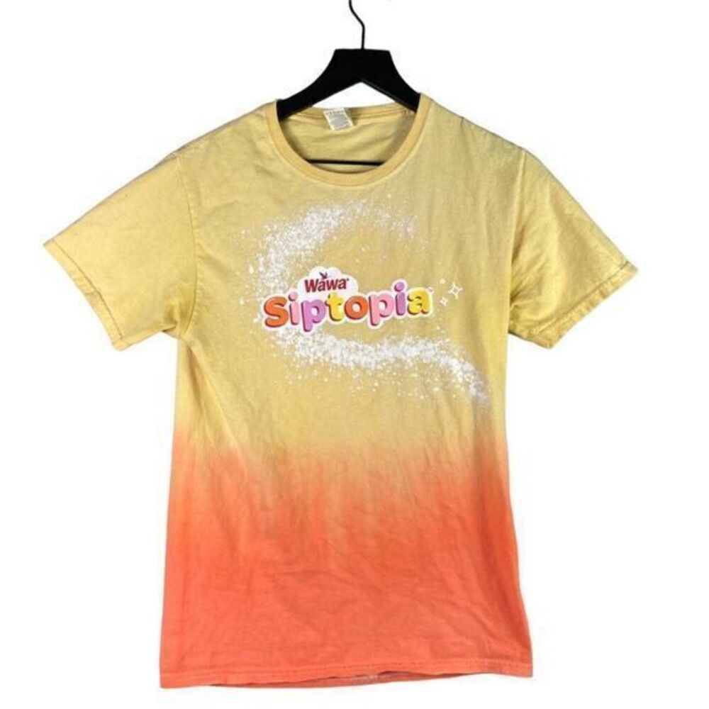 Wawa T-Shirt Lot Siptopia Hoagiefest Unisex Size Small Adult‎ Logo Tie Dye Blue